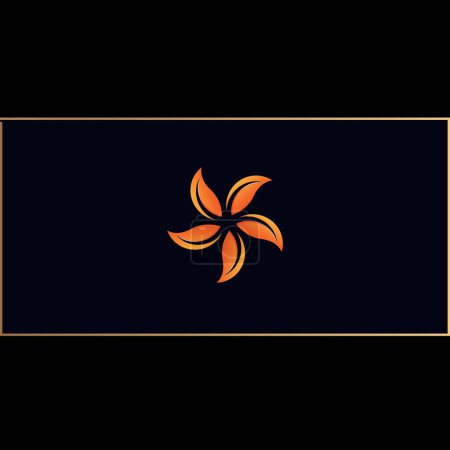 Téléchargez les photos : Conception créative de logo d'étoile de fleur pour l'entreprise avec de bonnes résolutions. - en image libre de droit