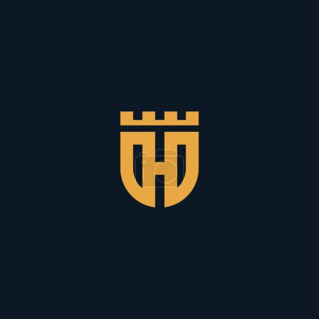 creative letter h logo design 