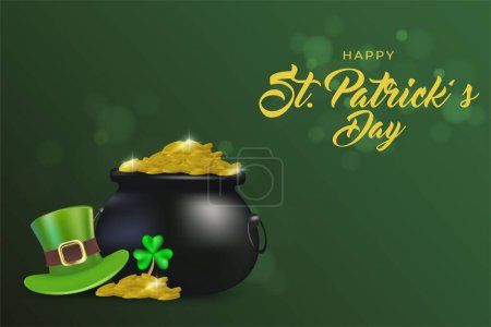 Illustration for Realistic 3d design st patricks day concept - Royalty Free Image