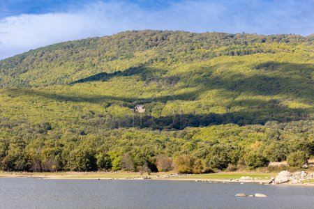 Morales reservoir in Rozas de Puerto Real. Madrid. Spain