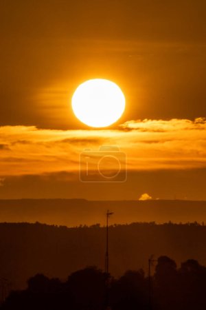 Photo for Dawns in the Carabanchel neighborhood of Madrid, Spain - Royalty Free Image