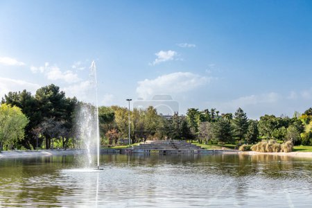 Photo for Madrid Enrique Tierno Galvan park, where the planetarium is located - Royalty Free Image