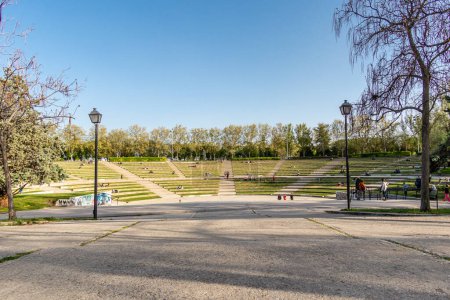 Photo for Madrid Enrique Tierno Galvan park, where the planetarium is located - Royalty Free Image