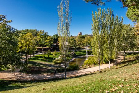 Téléchargez les photos : Parc public appelé San Isidro à Madrid, lieu de célébration des festivals de la ville - en image libre de droit