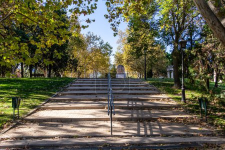 Téléchargez les photos : Parc public appelé San Isidro à Madrid, lieu de célébration des festivals de la ville - en image libre de droit