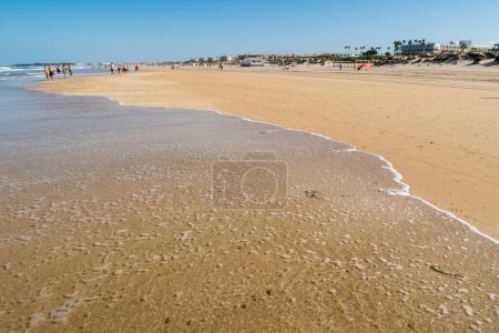 Photo for Beach of La Barrosa, Sancti Petri, Cadiz, Spain - Royalty Free Image