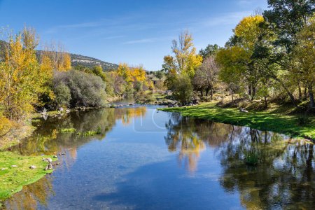 Photo for Pinilla reservoir, Sierra de Guadarrama National Park, Madrid, Spain - Royalty Free Image