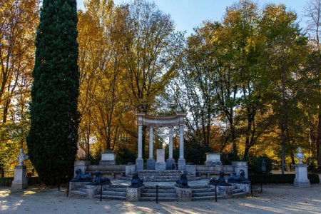 Photo for Capricho garden, public park in Madrid, Spain - Royalty Free Image