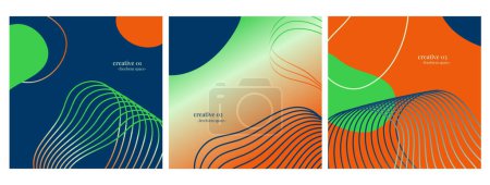 Illustration for Abstract background design,wave color freeform vector. - Royalty Free Image