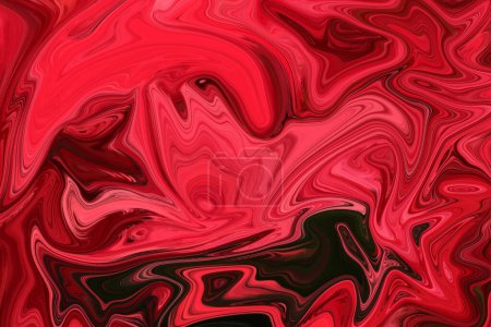 Photo for Abstract Art Light  Red Fluid Painting Pattern background illustration - Royalty Free Image