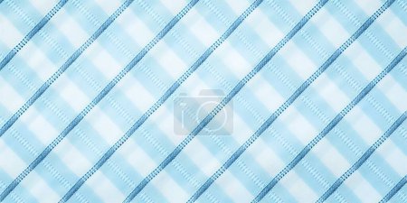 Foto de Pastel cobalto azul y blanco sin costuras patrón de tela textil diagonal a cuadros - Imagen libre de derechos
