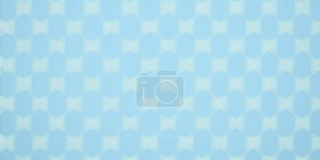 Photo for Pastel cobalt blue and white seamless diagonal textile cloth plaid pattern - Royalty Free Image