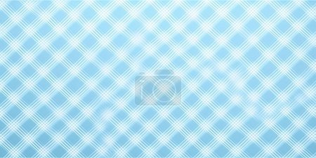 Photo for Pastel cobalt blue and white seamless diagonal textile cloth plaid pattern - Royalty Free Image