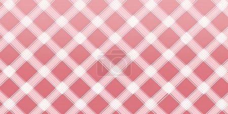 Foto de Pastel rosa rosa y blanco sin costura diagonal comprobar patrón de tela textil - Imagen libre de derechos