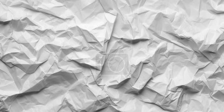 Foto de Patrón de textura de fondo de papel arrugado blanco sin costuras con espacio de copia - Imagen libre de derechos