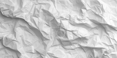 Téléchargez les photos : Modèle de texture de fond en papier froissé blanc sans couture avec espace de copie - en image libre de droit