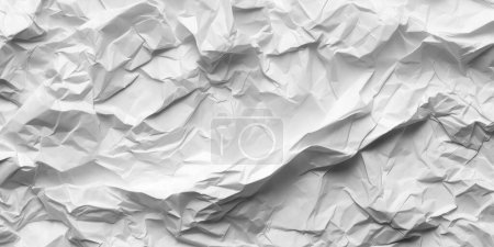 Foto de Patrón de textura de fondo de papel arrugado blanco sin costuras con espacio de copia - Imagen libre de derechos
