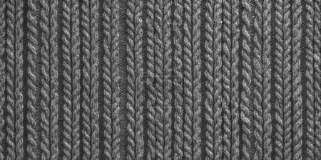 Téléchargez les photos : Sans couture laine grise tissu tricoté pull arrière texture textile tissu artisanat - en image libre de droit
