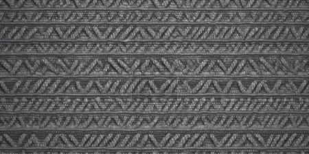 Photo for Seamless gray wool knitted fabric back sweater texture textile cloth craft - Royalty Free Image
