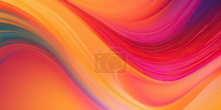 Téléchargez les photos : Fond gradient abstrait avec des ondes colorées - en image libre de droit