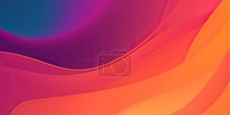Photo for Abstract gradient background with colored waves - Royalty Free Image