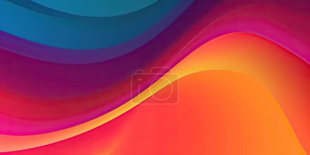 Foto de Fondo de gradiente abstracto con ondas de color - Imagen libre de derechos