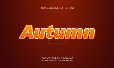 Téléchargez les photos : Autumn 3d editable text effect style with background - en image libre de droit