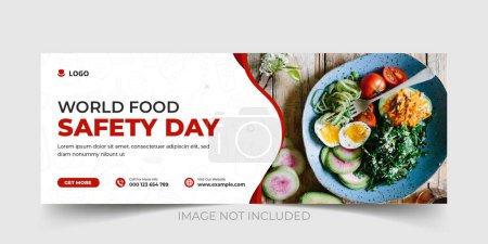 Téléchargez les illustrations : World Food Safety Day social media post template design, Food Safety day web banner design, Set of Food banner design, Food flyer design - en licence libre de droit