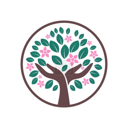 tree logo design vector illustration