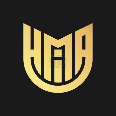 Modernes Logo Vector und HMIA Logo Design