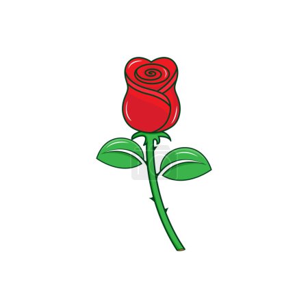 Kreatives und minimalistisches Rose Logo Design
