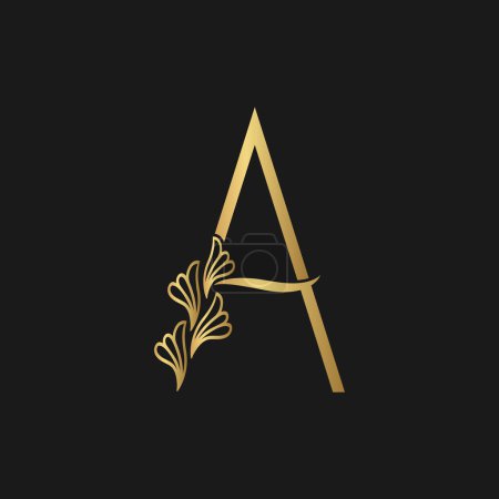 Creative and minimal Letter A Luxury  logo design
