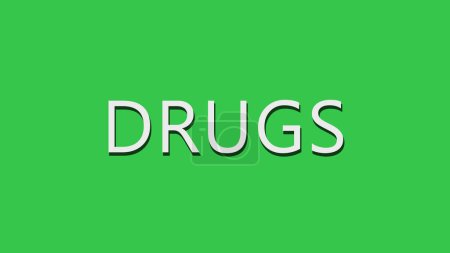 Photo for DRUGS word text animation. Digital Words Intro. Explainer video intro image. - Royalty Free Image