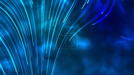 Foto de Sueños de fibra: una fascinante animación 4K con tecnología de partículas 3D que crea un fondo etéreo y similar a un hilo - Imagen libre de derechos