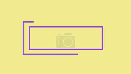 Téléchargez les photos : Ligne simple créant une animation rectangle. Le nom ou le titre du logo révèlent un modèle d'animation en expansion et en disparition d'une troisième animation inférieure. Couleurs d'entreprise tendance. - en image libre de droit