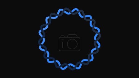 Photo for Simple organic shape design circle animation in high-resolution. 3d Infographics. - Royalty Free Image