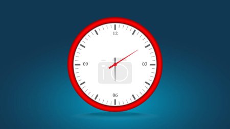 Photo for Simple modern clock moving animation - Royalty Free Image