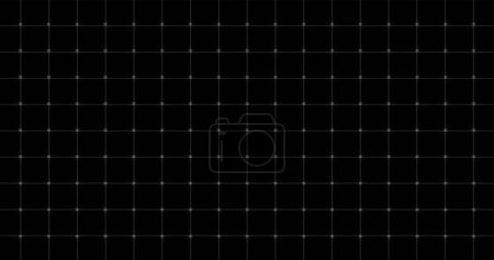 Photo for Digital technology animated Grid Background. Digital small square and dots flashing data technology ai cybersecurity encryption tech. Scientific computer science motion graphic. - Royalty Free Image