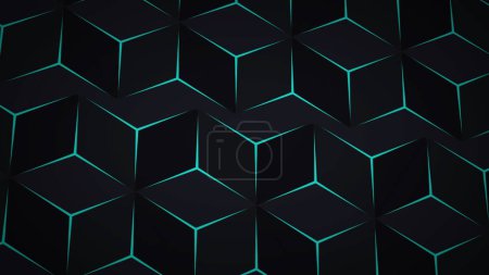Modèle de fond de technologie polygone triangle. Gradient isométrique rayonnant grille simple pour l'analyse de données blockchain ordinateur toile de fond. Triangle géométrique forme mosaïque-comme la science technologique bg.