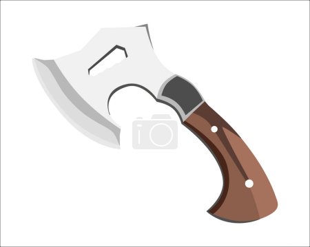 Illustration for Vector of Axe Carpentry Hand Tool Equipment isolated on white background. Vector illustration isolated. - Royalty Free Image