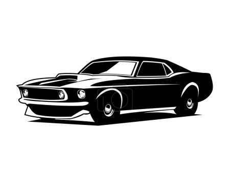 Illustration for Isolated car ford Mustang 429 vector illustration - Royalty Free Image