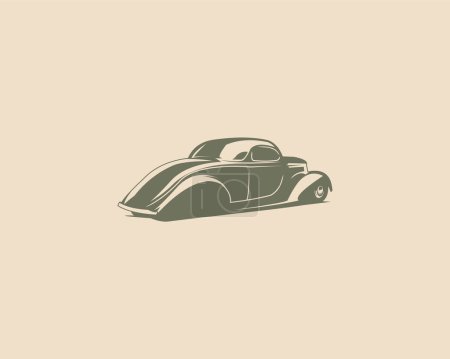Foto de Vintage 1932 ford coupe. diseño de vectores premium vista de fondo blanco aislado por detrás. mejor para el logotipo, insignia, emblema, icono, diseño de la etiqueta engomada. disponible en eps 10 - Imagen libre de derechos