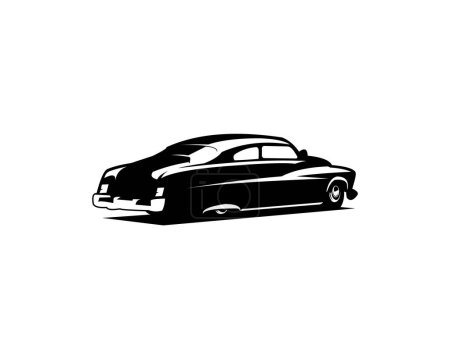 Téléchargez les illustrations : 1949 Mercury coupé voiture isolée sur fond blanc vue de côté. Idéal pour les badges, emblèmes, icônes, logos, industrie automobile et disponible en eps 10. - en licence libre de droit