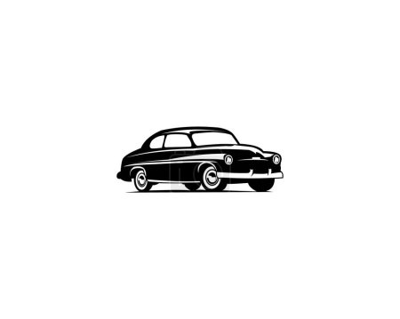 Téléchargez les illustrations : 1949 Mercury Coupe logo de voiture design. Ce logo est adapté pour les badges, emblèmes, icônes, autocollants de design industriel de voiture vintage. Aussi pour la restauration, la réparation et la course de voitures. - en licence libre de droit