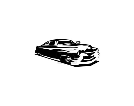 Téléchargez les illustrations : 1949 mercure coupé logo classique vecteur isolé fond blanc. disponible en eps 10 - en licence libre de droit