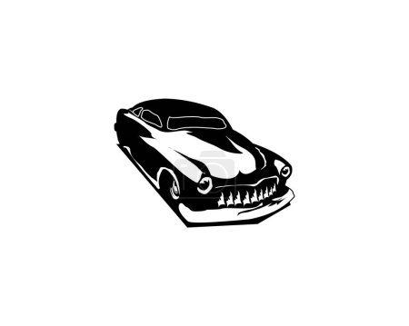 Téléchargez les illustrations : 1949 mercure coupé voiture isolée sur fond blanc vue de côté. illustration vectorielle disponible en eps 10. meilleur pour l'industrie automobile, logos, badges, emblèmes et icônes. - en licence libre de droit