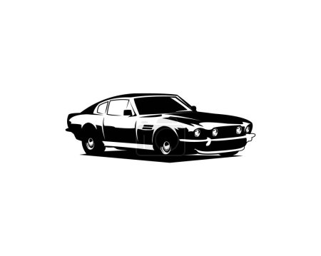 Ilustración de Aston Martin 1964 vector de diseño premium. mejor para el logotipo, insignia, emblema, icono, pegatina de diseño. - Imagen libre de derechos