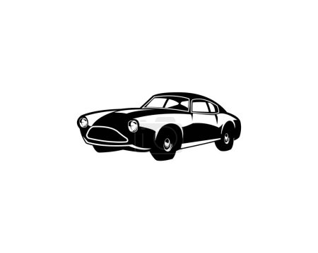 Téléchargez les illustrations : 1994 aston martin virage voiture silhouette logo concept emblème isolé - en licence libre de droit