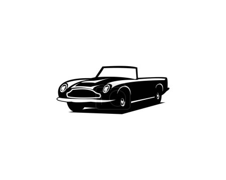 1966 aston martin shors volante chasis aislado sobre fondo blanco. mejor para logotipos, insignias, emblemas, iconos, disponible en eps 10.