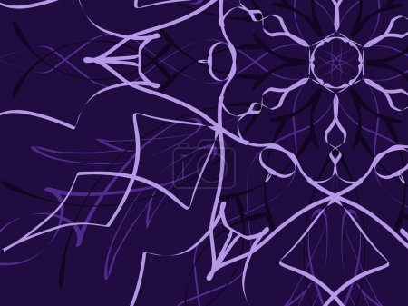 Illustration for Desktop wallpaper geometry and symmetry in lilac colors - Royalty Free Image